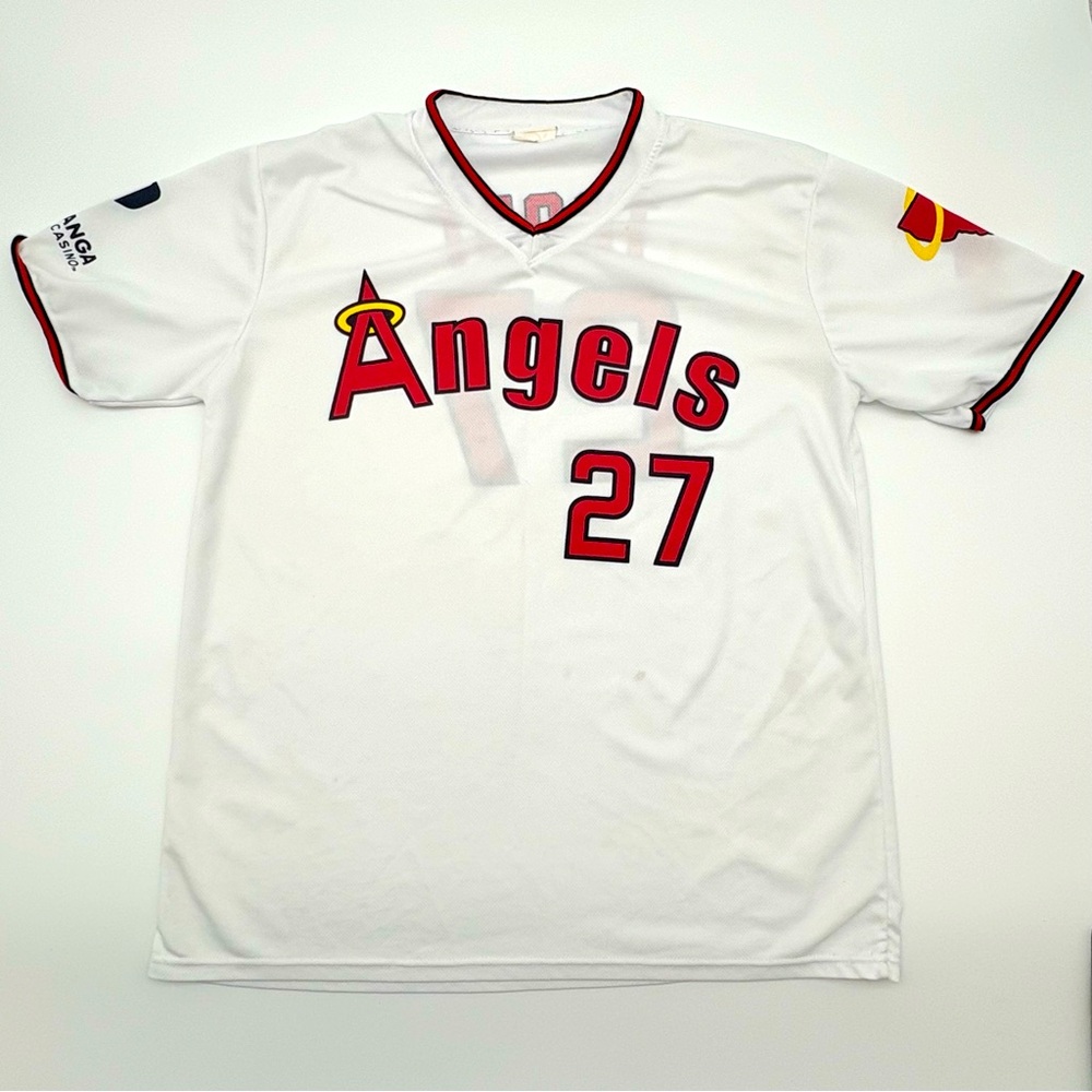 White Angels Baseball Jersey - Mike Trout Game souvenir!